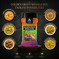 Golden Gravy Masala Mix | Versatile Yellow Curry Base | Vegan | Premium Quality | No Artificial Colours | 365 Spicery