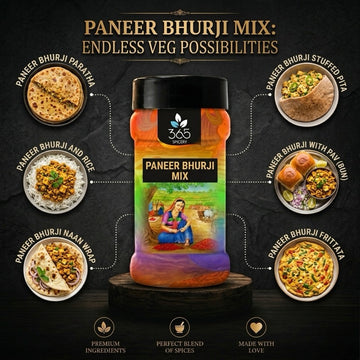 Paneer Bhurji Mix | Quick Scrambled Cottage Cheese Spice | Gluten-Free | No Artificial Flavours | 365 Spicery