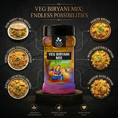 Veg Biryani Mix | Aromatic Basmati Rice Spice Blend | Vegan | Natural Ingredients | No MSG | 365 Spicery