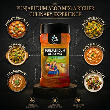Punjabi Dum Aloo Mix | Rich Restaurant Style Gravy | Natural Ingredients | No MSG | Made in India | 365 Spicery