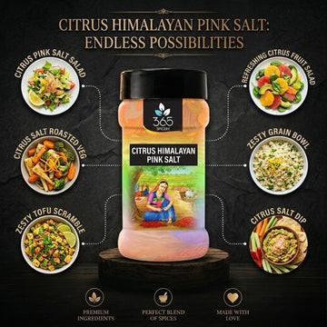 Citrus Himalayan Pink Salt | Zesty Mineral Rich Seasoning | No MSG | 365 Spicery