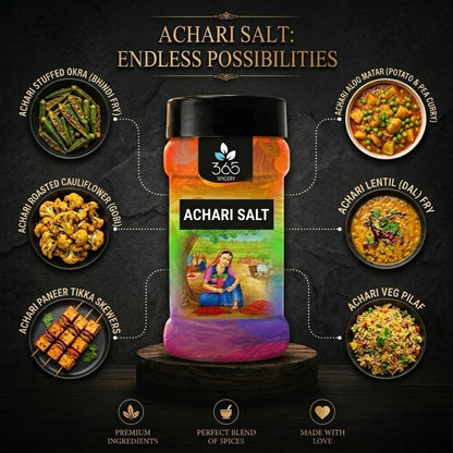 Achari Salt | Tangy Pickling Spice Blend | Authentic Indian Taste | Vegan | 365 Spicery