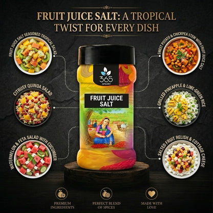 Fruit Juice Salt | Refreshing Tangy Blend | Natural Ingredients | Gluten-Free | 365 Spicery