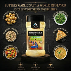 Buttery Garlic Salt | Rich Savoury Seasoning | No Artificial Flavours | Vegan | 365 Spicery