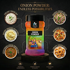 Onion Powder | Premium Dehydrated Spice for Instant Mixes | No Artificial Flavours | Made in India | 365 Spicery