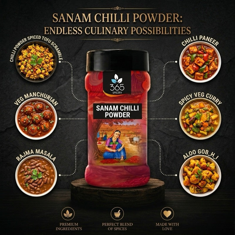Chilli Powder Karam Pudi | Traditional Spice Blend for Gravies | Premium Quality | 365 Spicery
