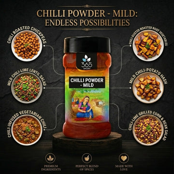 Chilli Powder- Mild | Gentle Spice for Daily Gravies | Natural & Gluten-Free | 365 Spicery