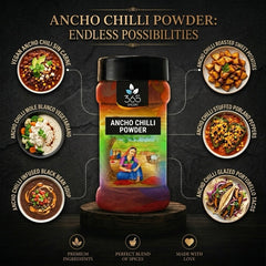 Ancho Chilli Powder | Mild Smoky Flavor for BBQ | Vegan | No Artificial Colours | 365 Spicery