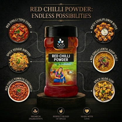 Red Chilli Powder | Essential Spice for Indian Curries | Premium Quality | No MSG | 365 Spicery