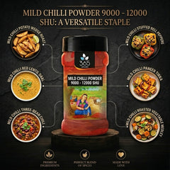 Mild Chilli Powder 9000 - 12000 SHU | Gentle Spice for Gravies | Natural Ingredients | 365 Spicery
