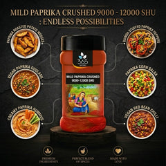 Mild Paprika Crushed 9000 - 12000 SHU | Subtle Flavor for Curries | Vegan | 365 Spicery