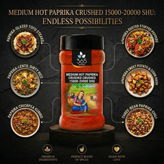 Medium Hot Paprika Crushed 15000 - 20000 SHU | Balanced BBQ Spice | Natural | 365 Spicery