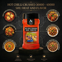 Hot Chilli Crushed 30000 - 40000 SHU | Bold Texture for Dry Rubs | No MSG | 365 Spicery