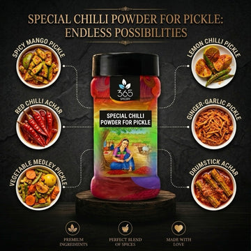 Special Chilli Powder For Pickle | Traditional Blend | Natural & Gluten-Free | 365 Spicery