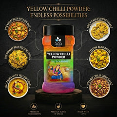 Yellow Chilli Powder | Unique Mild Spice for Curries | Vegan | No Artificial Colours | 365 Spicery