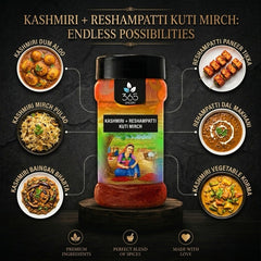 Kashmiri + Reshampatti Kuti Mirch | Balanced Coarse Blend | Natural Ingredients | 365 Spicery