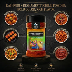 Kashmiri + Reshampatti Chilli Powder | Perfect Blend for Gravies | Natural Ingredients | 365 Spicery