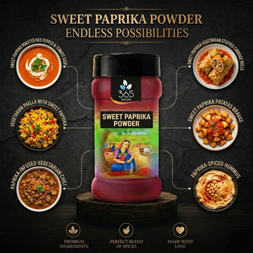 Sweet Paprika Powder | Mild & Flavorful for BBQ & Dry Rubs | Natural Ingredients | 365 Spicery