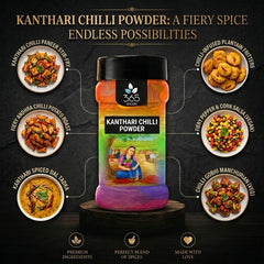 Kanthari Chilli Powder | Pure Bird-Eye Spice for Spicy Recipes | Vegan | No Artificial Flavours | 365 Spicery