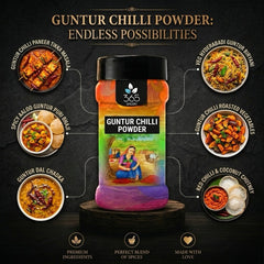 Guntur Chilli Powder | Extra Spicy for Authentic Gravies | Premium Quality | No MSG | 365 Spicery