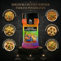 Bhelpuri Chutney Powder | Tangy & Spicy Chaat Seasoning | No Artificial Colours | 365 Spicery