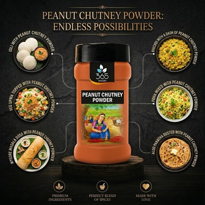 Peanut Chutney Powder | Nutty & Savoury South Indian Dip | Gluten-Free | Vegan | 365 Spicery