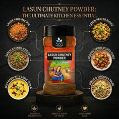 Lasun Chutney Powder | Bold Garlic & Chilli Spice Mix | Vegan | No Preservatives | 365 Spicery