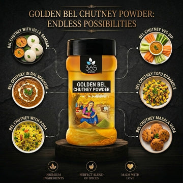Golden Bhel Chutney Powder | Classic Street Food Seasoning | Natural Ingredients | 365 Spicery
