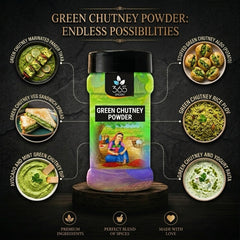 Green Chutney Powder | Fresh Coriander & Chilli Blend | Vegan | No Preservatives | 365 Spicery