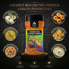 Coconut Red Chutney Powder | Spicy & Aromatic Idli Dosa Dip | No Artificial Colours | 365 Spicery