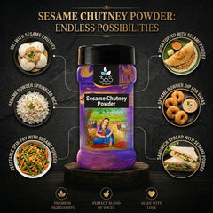 Sesame Chutney Powder | Nutty & Healthy Protein-Rich Dip | Gluten-Free | Vegan | 365 Spicery