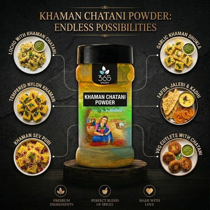 Khaman Chutney Powder | Sweet & Tangy Gujarati Snack Dip | Natural Ingredients | 365 Spicery