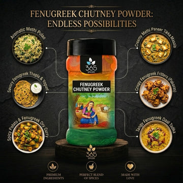 Fenugreek Chutney Powder | Authentic South Indian Condiment | Vegan | Gluten-Free | 365 Spicery