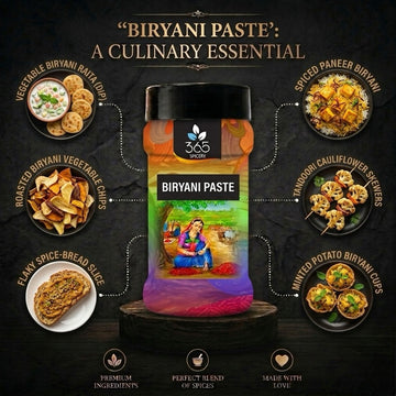 Biryani Paste | Aromatic Layered Rice Seasoning | No Artificial Colours | Vegan | Made in India | 365 Spicery