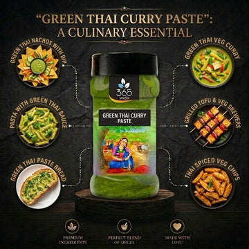 Green Thai Curry Paste | Authentic Aromatic Herb Blend | No Artificial Colours | Vegan | Gluten-Free | 365 Spicery