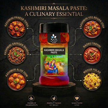 Kashmiri Masala Paste | Vibrant Aromatic Spice Blend | No MSG | Natural Ingredients | Premium Quality | 365 Spicery