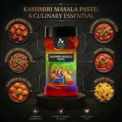 Kashmiri Masala Paste | Vibrant Aromatic Spice Blend | No MSG | Natural Ingredients | Premium Quality | 365 Spicery