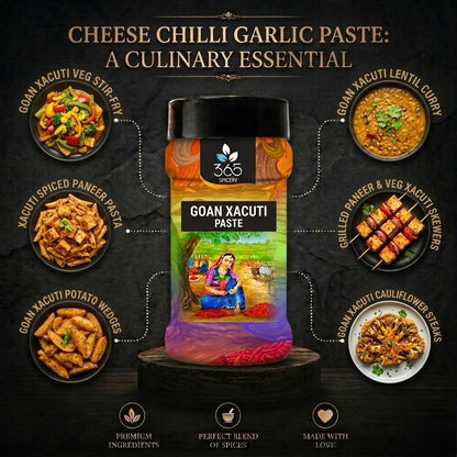 Cheese Chilli Garlic Paste | Savoury Fusion Spread | No Artificial Colours | 365 Spicery