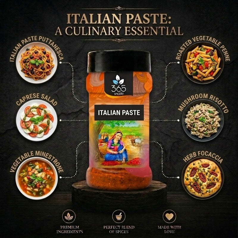 ITALIAN PASTE | Classic Herb Sauce Base | Vegan | No Artificial Colours | 365 Spicery