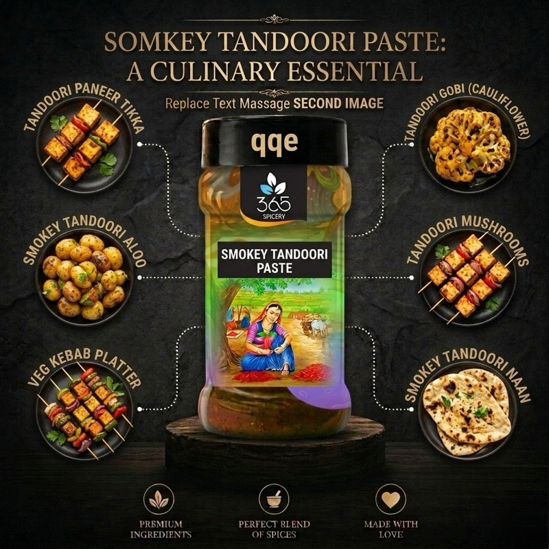 Tandoori Paste | Smoky Aromatic Marinade Base | No MSG | Natural Ingredients | Restaurant Style | 365 Spicery