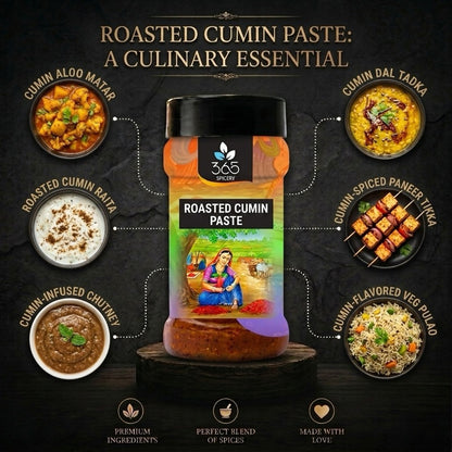 ROASTED CUMIN PASTE | Earthy Spice Base | Vegan | No Artificial Flavours | 365 Spicery