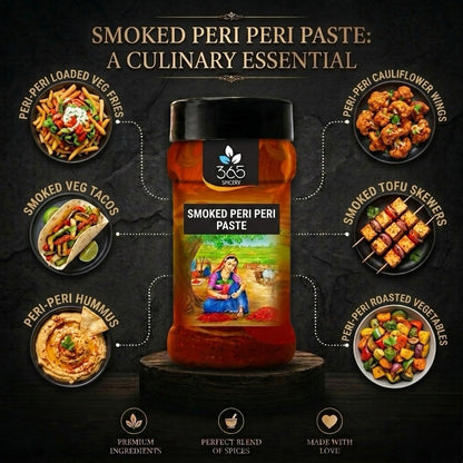 SMOKED PERI PERI PASTE | Spicy Marinade | Vegan | No MSG | Premium Quality | 365 Spicery
