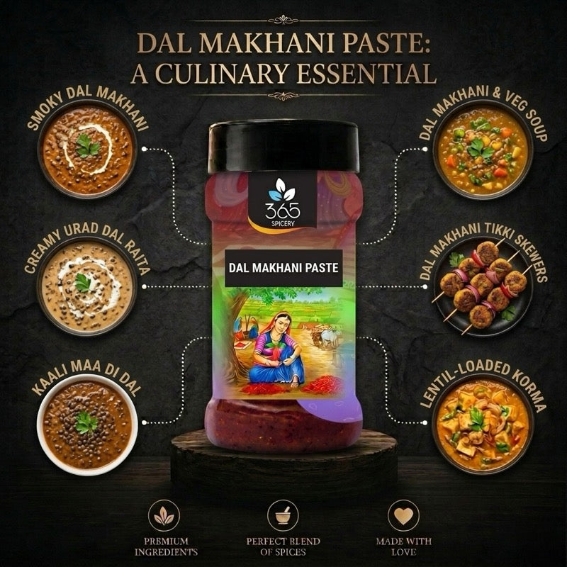 DAL MAKHANI PASTE | Rich Lentil Curry Base | No Artificial Flavours | Premium Quality | 365 Spicery