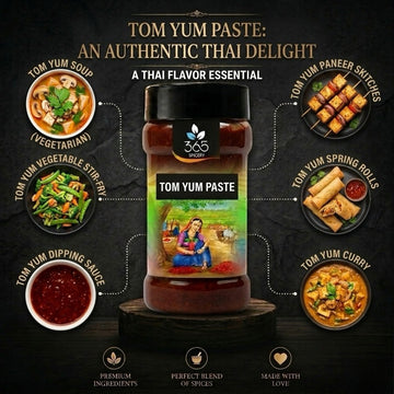 TOM YUM PASTE | Authentic Thai Soup Base | Vegan | No MSG | Premium Quality | 365 Spicery