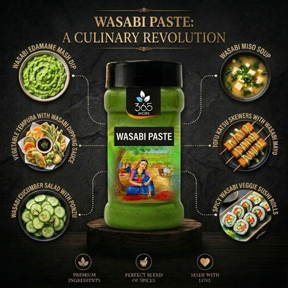 WASABI PASTE | Authentic Japanese Heat | Vegan | Natural Ingredients | Premium Quality | 365 Spicery