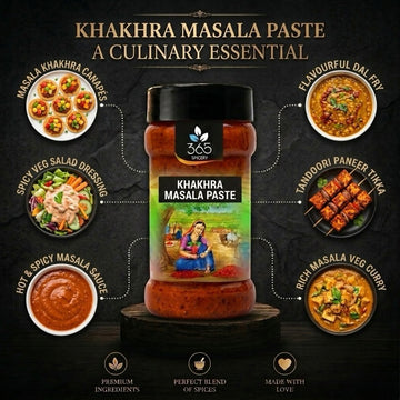 KHAKHRA MASALA PASTE | Savoury Snack Seasoning | Vegan | No MSG | Made in India | 365 Spicery