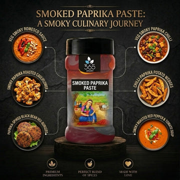 SMOKED PAPRIKA PASTE | Rich Deep Flavour | Vegan | No Artificial Colours | Premium Quality | 365 Spicery