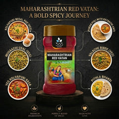 MAHARASHTRIAN RED VATAN | Spicy Curry Base | Vegan | No MSG | Traditional Indian Blend | 365 Spicery