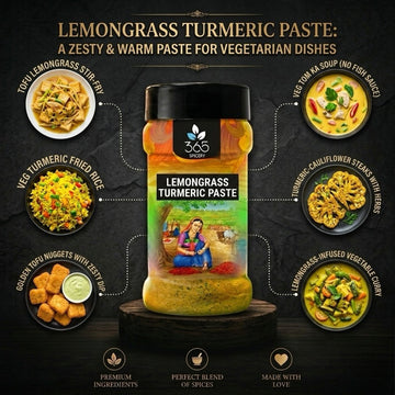 LEMONGRASS TURMERIC PASTE | Aromatic Thai Infusion | Vegan | No Artificial Flavours | 365 Spicery
