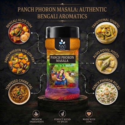 Panch Phoron Masala | Traditional Five Spice Blend | Natural Ingredients | Gluten-Free | 365 Spicery